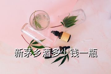 新茅鄉酒多少錢一瓶
