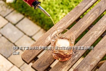 快年底了宴會(huì)比較多想趁這個(gè)雙11囤酒用于年底宴會(huì)用啥品牌