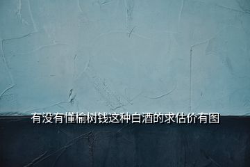 有沒有懂榆樹錢這種白酒的求估價有圖