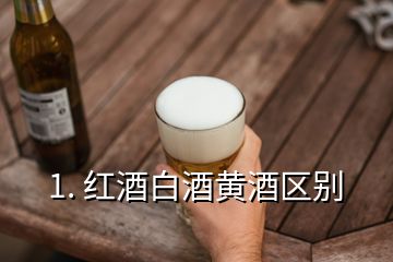 1. 紅酒白酒黃酒區別