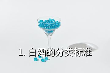 1. 白酒的分類標準
