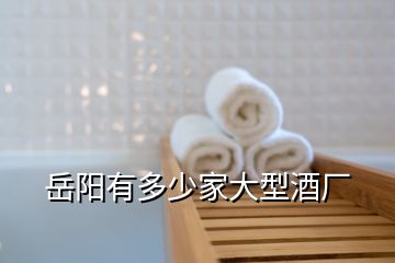 岳陽有多少家大型酒廠