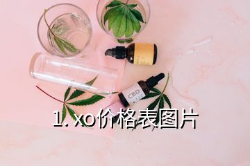 1. xo價格表圖片
