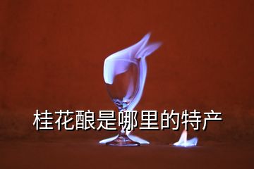桂花釀是哪里的特產