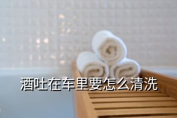 酒吐在車里要怎么清洗