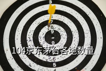 104京東茅臺各地數量