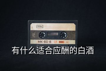 有什么適合應酬的白酒