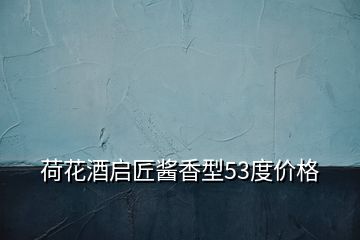 荷花酒啟匠醬香型53度價格