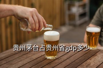 貴州茅臺占貴州省gdp多少