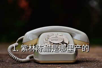 1. 紫林陳醋是哪里產的