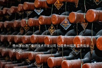 貴州茅臺酒廠集團技術開發公司 52度貴州福酒 富貴有余多少錢
