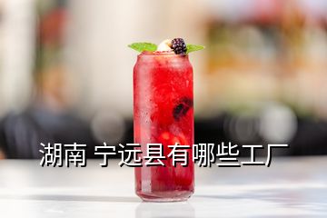湖南 寧遠縣有哪些工廠