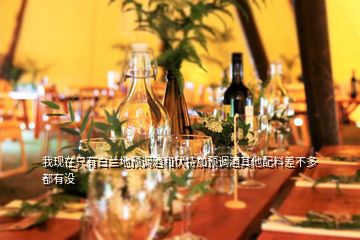 我現在只有白蘭地預調酒和伏特加預調酒其他配料差不多都有沒