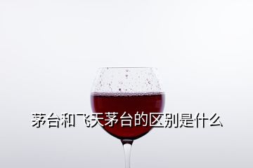 茅臺和飛天茅臺的區別是什么
