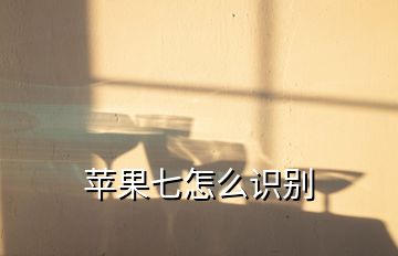 蘋果七怎么識(shí)別