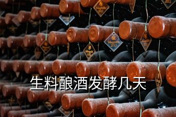 生料釀酒發酵幾天