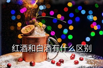 紅酒和白酒有什么區別