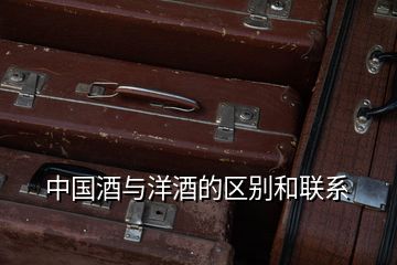 中國酒與洋酒的區別和聯系