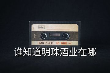 誰知道明珠酒業在哪
