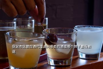 保定市區做白酒代理請問哪類的酒或哪個牌子最有前途
