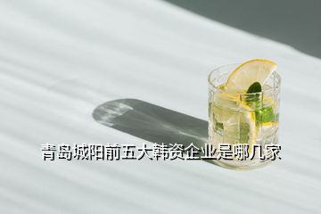 青島城陽前五大韓資企業是哪幾家