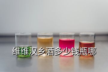 維維漢鄉(xiāng)酒多少錢(qián)瓶哪