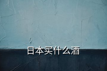 日本買(mǎi)什么酒