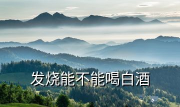 發燒能不能喝白酒