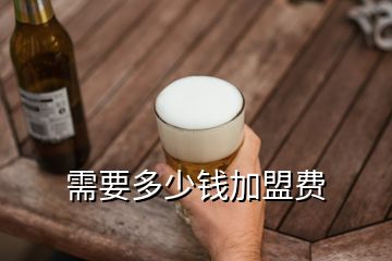 需要多少錢加盟費