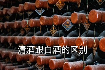清酒跟白酒的區別