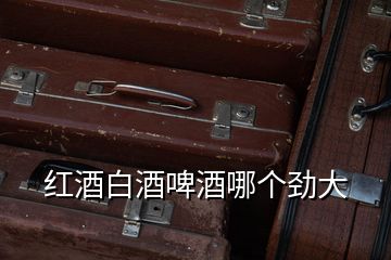 紅酒白酒啤酒哪個勁大