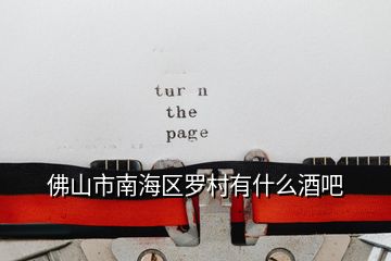 佛山市南海區羅村有什么酒吧