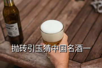 拋磚引玉猜中國名酒一