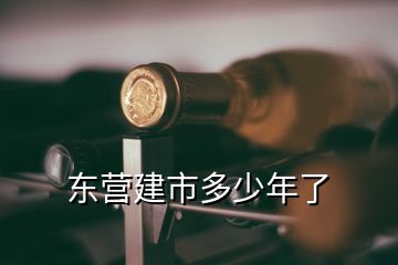 東營建市多少年了