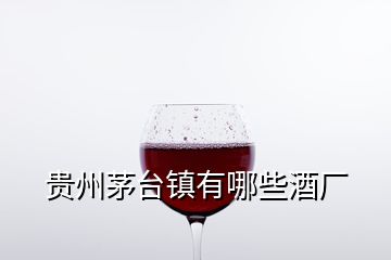 貴州茅臺鎮有哪些酒廠