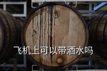 飛機上可以帶酒水嗎