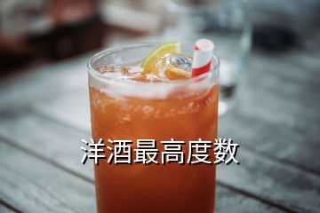 洋酒最高度數