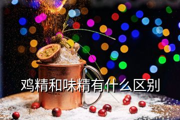 雞精和味精有什么區別