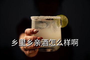 鄉里鄉親酒怎么樣啊