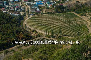 五星民酒53度500ML醬香型白酒多少錢(qián)一瓶