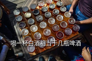 喝一杯白酒相當于幾瓶啤酒