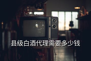 縣級(jí)白酒代理需要多少錢(qián)