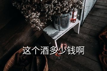 這個酒多少錢啊