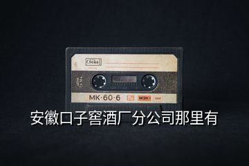 安徽口子窖酒廠(chǎng)分公司那里有