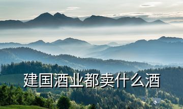 建國酒業都賣什么酒