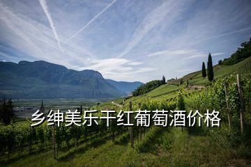 鄉紳美樂干紅葡萄酒價格