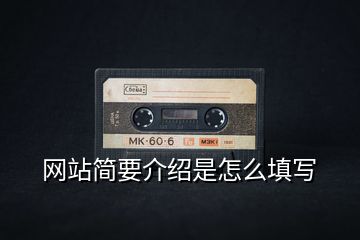 網站簡要介紹是怎么填寫