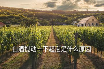 白酒攪動一下起泡是什么原因