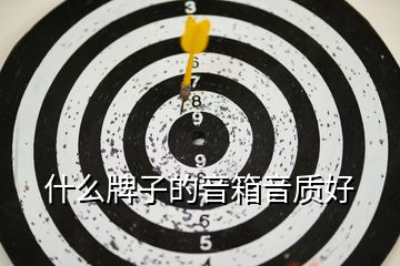 什么牌子的音箱音質好