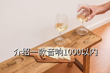 介紹一款音響1000以內